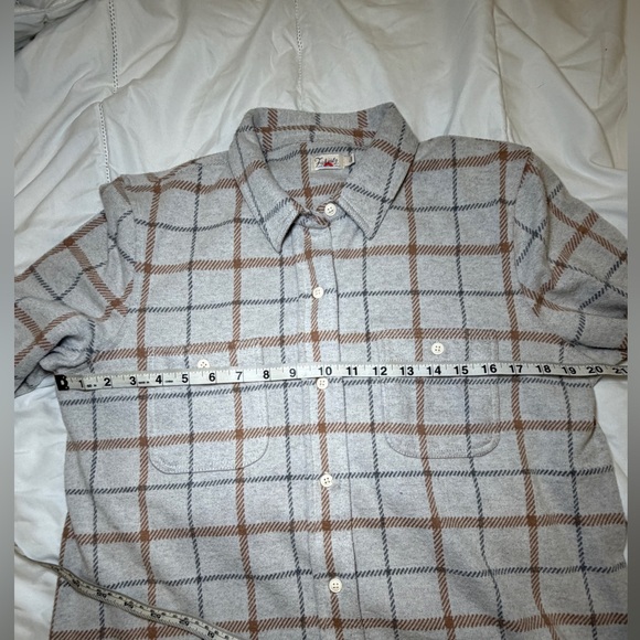 FAHERTY | Classic sweater shirt Sandy Trails Plaid - Picture 9 of 11